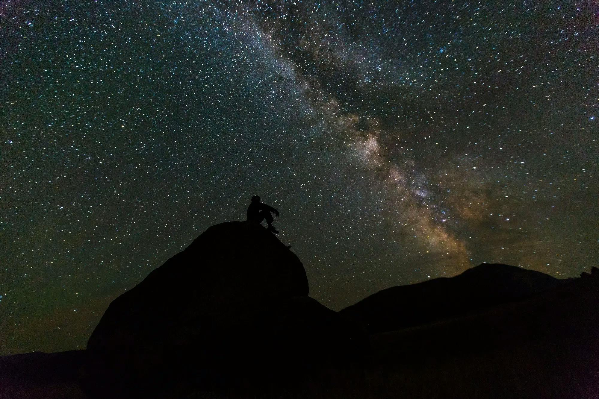 Starry night sky