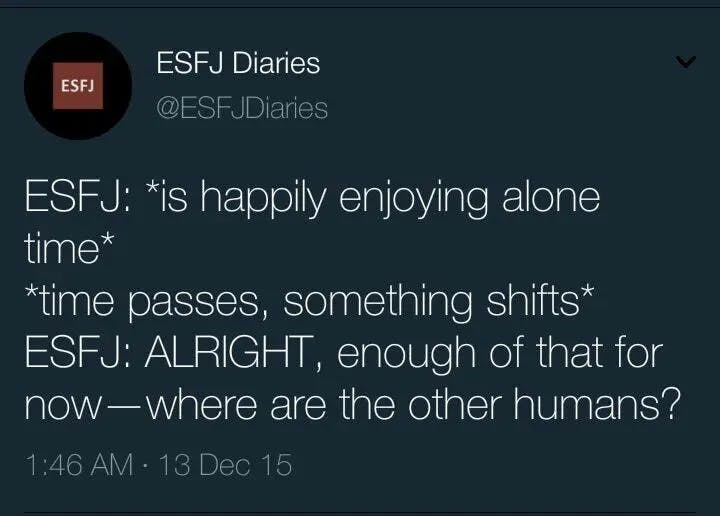 Funny ESFJ Memes