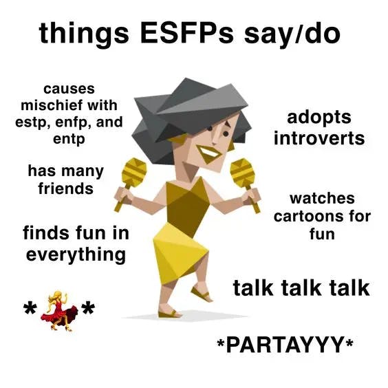 MBTI ESFP Meme